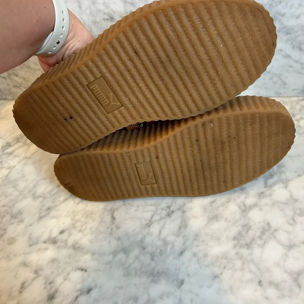 Puma FENTY by Rihanna Creeper Sneakers Orange Camo Platform | Women’s 6 - Picture 6 of 6